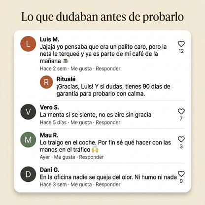 Ritualé — Conserva tu pausa, quítale el daño